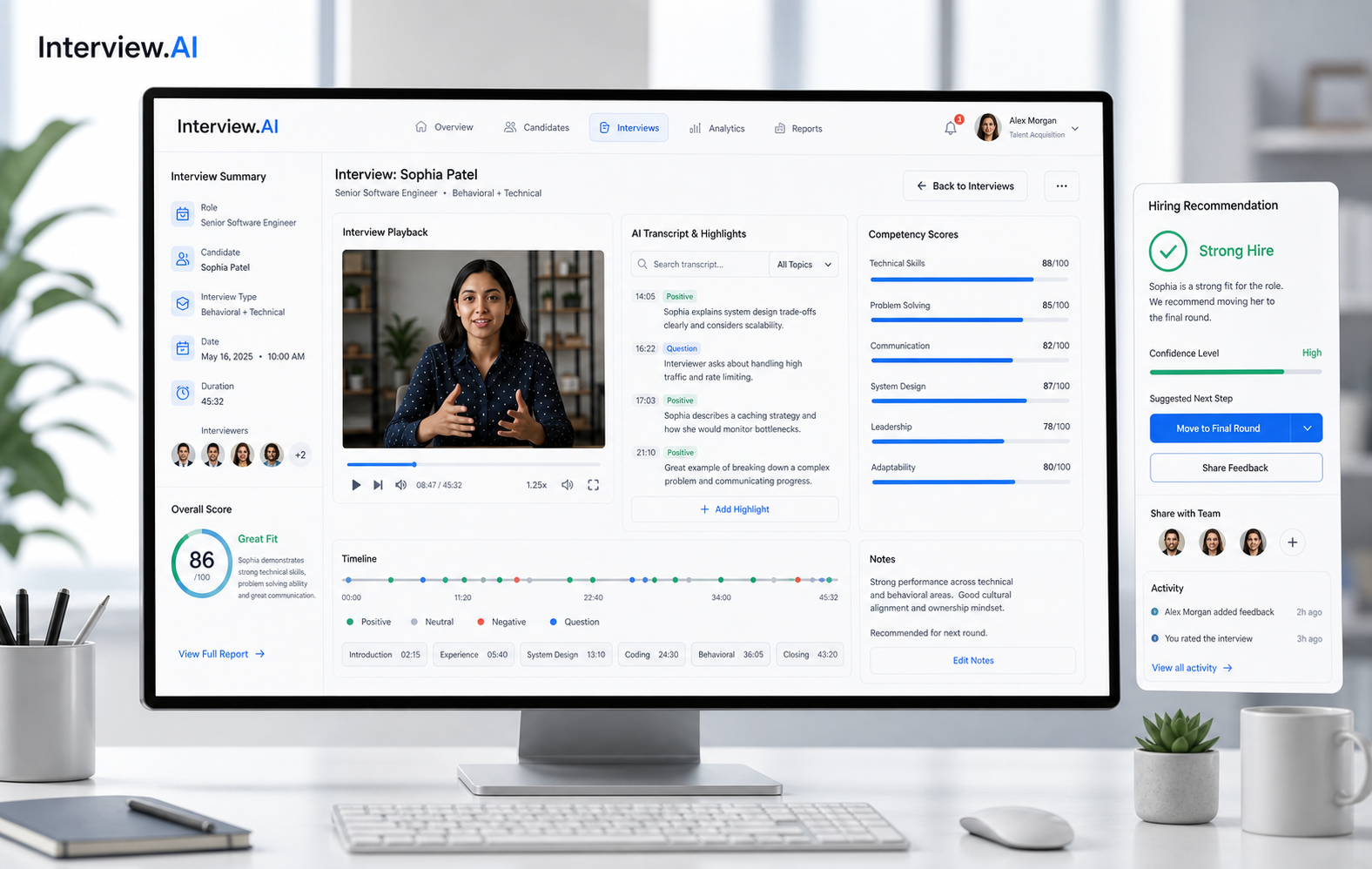 Interview.AI mockup 3